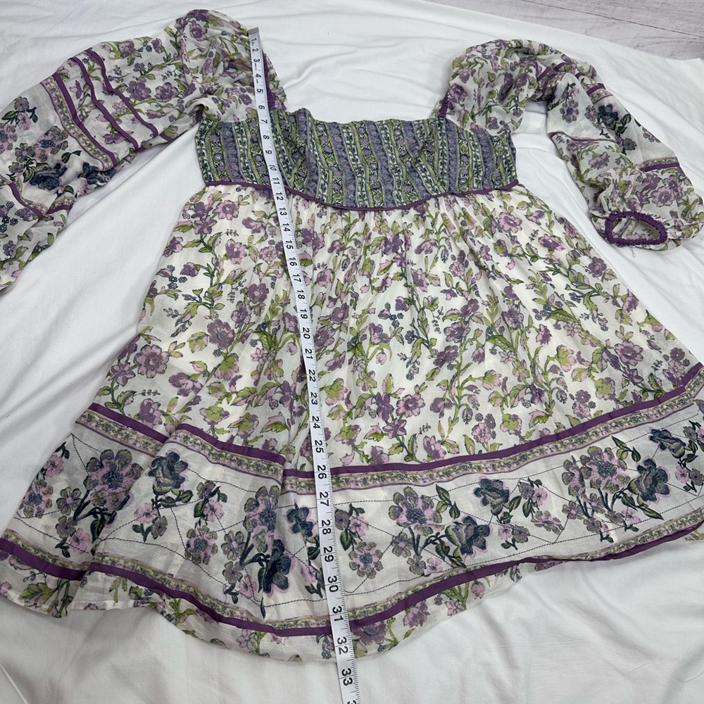 NWT Free People Endless Afternoon Floral Mini Dress Size L - Picture 9 of 9